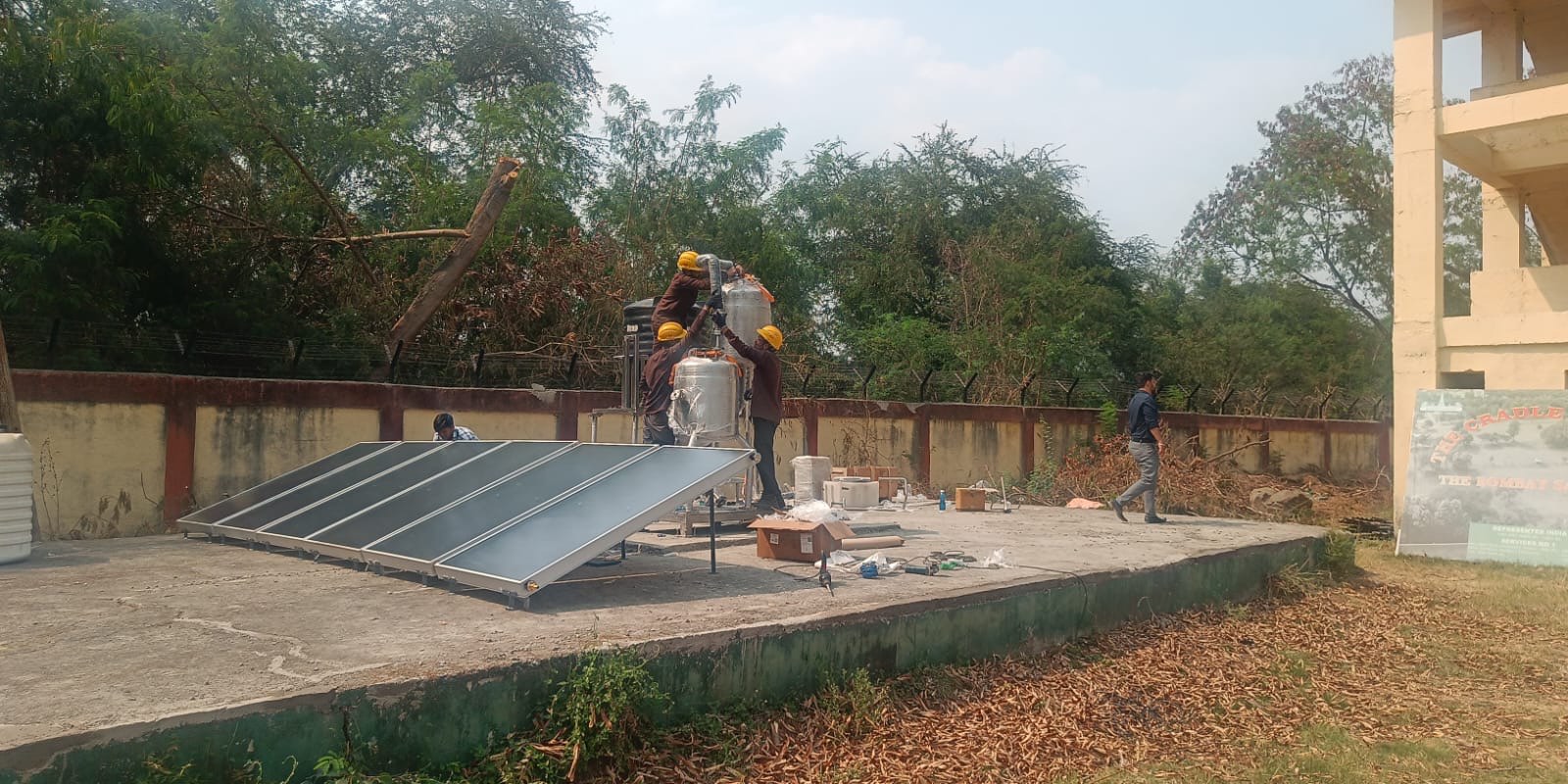 Factory build of the MENZOE demonstrator unit prior to site mobilisation
