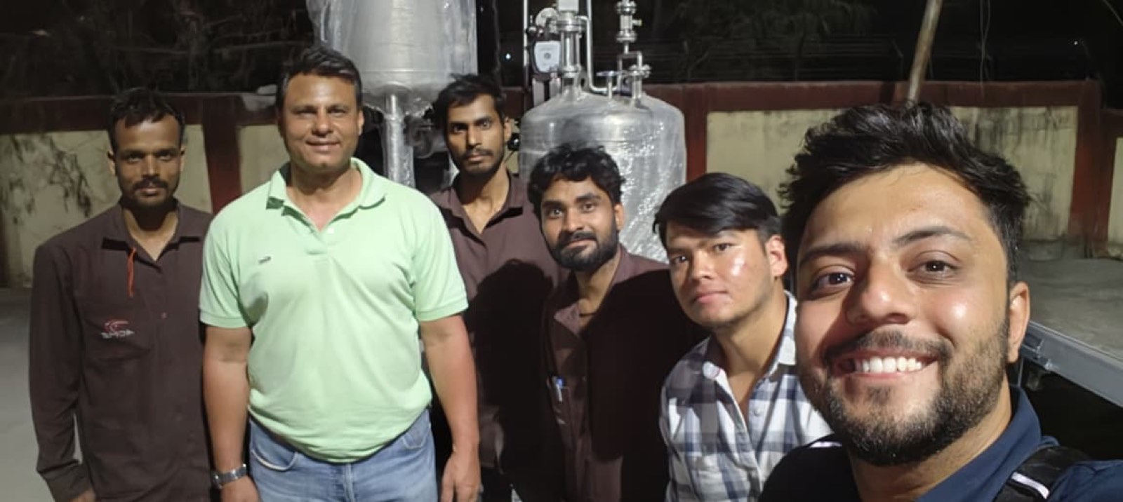 Operating team at the BEG Kirkee installation